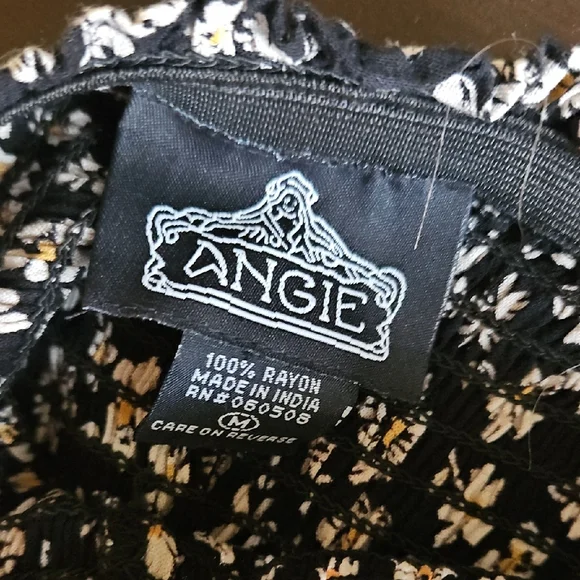 Angie Black and White Floral High Low Dress - Picture 2 of 2